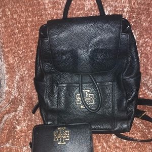 Tory Burch back pack and wallet